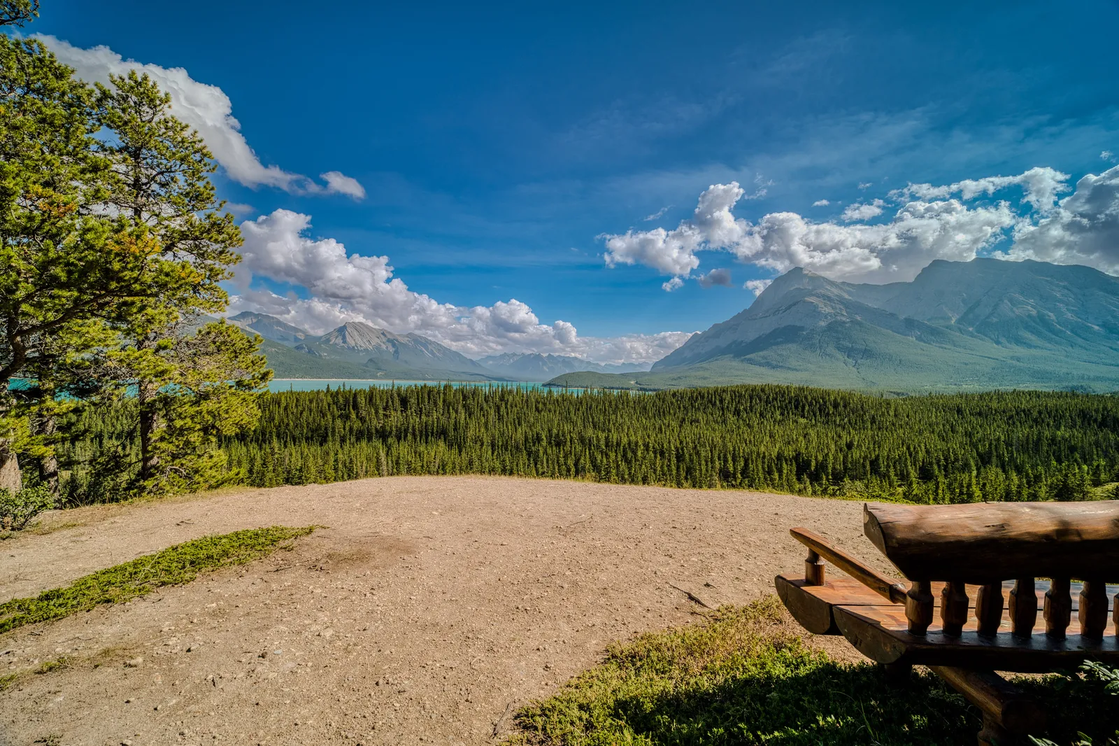 Quiet view across Abraham Lake